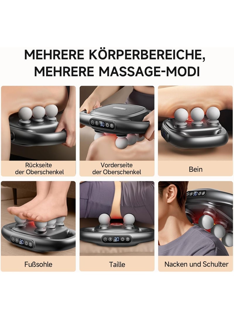 جهاز مساج كهربائي 6 رؤوس – 30 مستوى و4 أوضاع لتخفيف آلام العضلات لكامل الجسم - Image 2